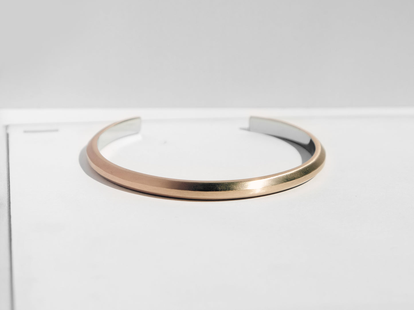 Bevel Cuff Bracelet | Rose Gold