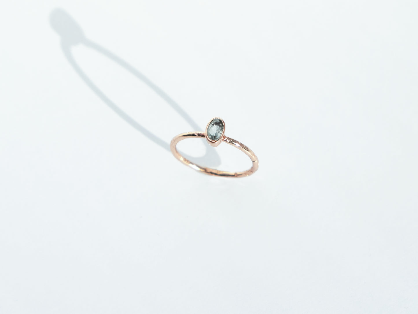 Oval Gemstone Ring | Rose Gold