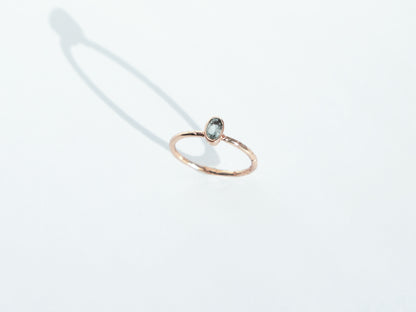 Oval Gemstone Ring | Rose Gold