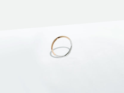 2-Tone Stacking Ring |  Rose Gold