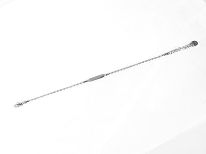 Bar Rope Chain Bracelet | Silver