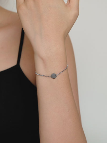 Wearing Disc Bracelet | Grey