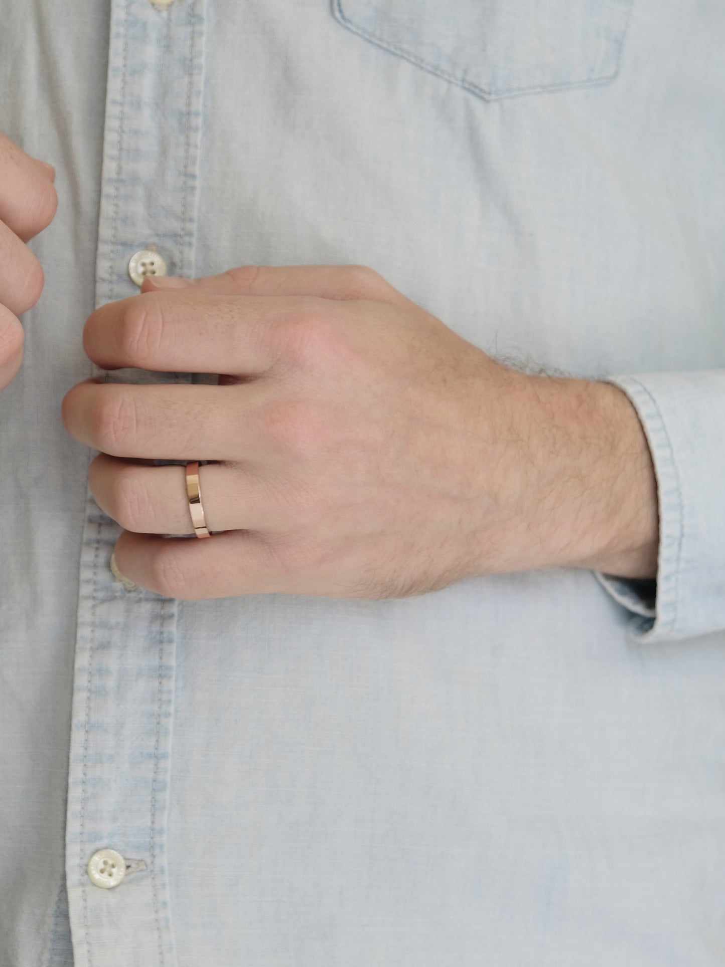 Wearing The Minimalist Ring | Rose Gold