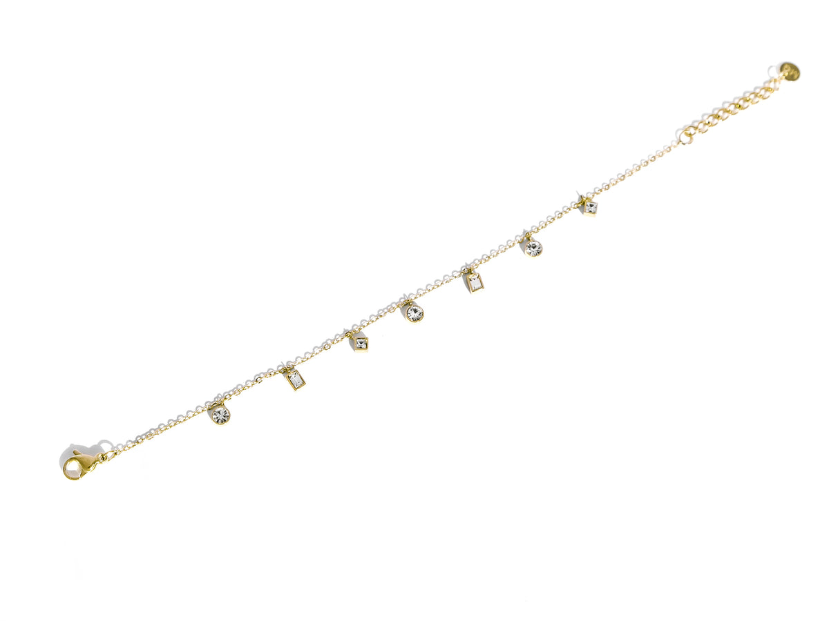 7-Stone Bracelet | Gold