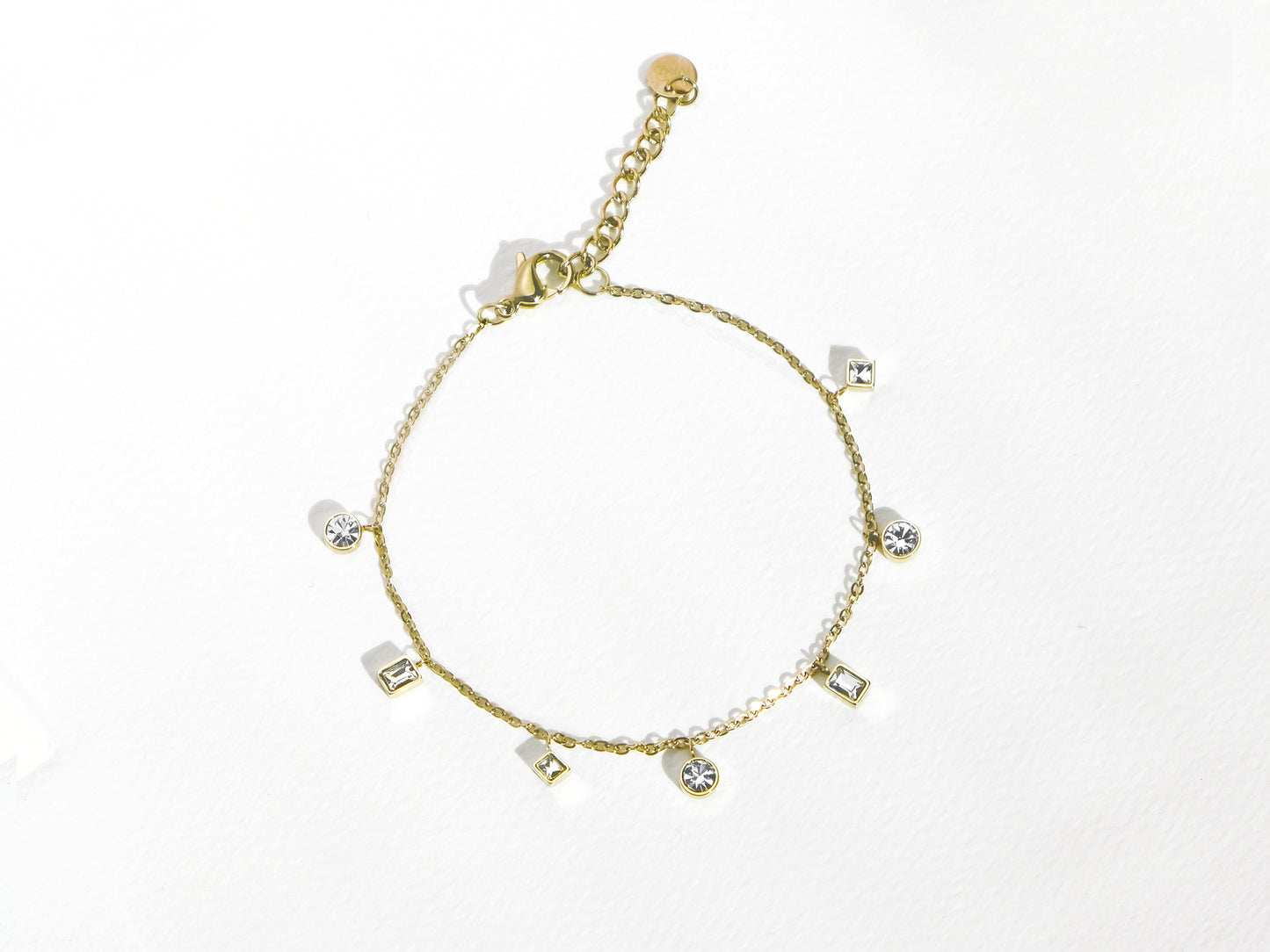 7-Stone Bracelet | Gold