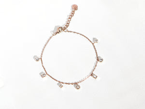 7-Stone Bracelet | Rose Gold