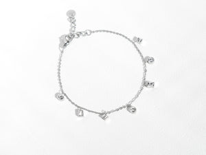 7-Stone Bracelet | Silver