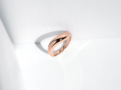 925 Silver Flow Ring | Rose Gold