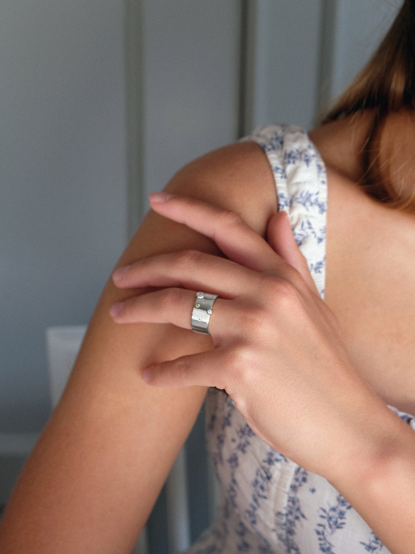 Stone Band 戒指 | 銀