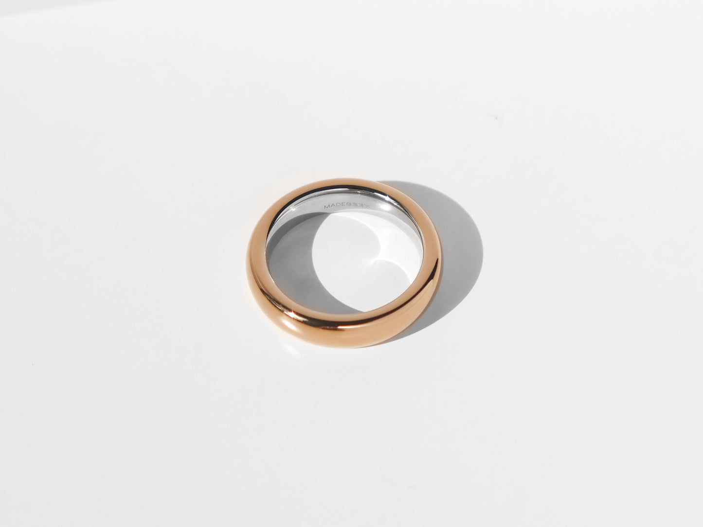 Bold Band 戒指 | 玫瑰金