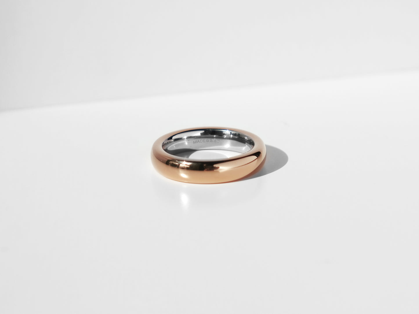 Bold Band 戒指 | 玫瑰金