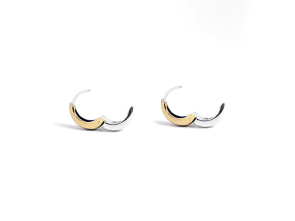 2-Tone Dome 耳環 | 金