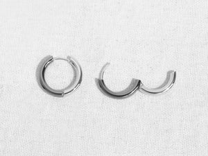 2-Tone Hoop Earrings | Grey