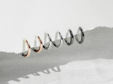 Load image into Gallery viewer, 2-Tone Hoop Earrings | Rose Gold
