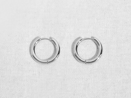 Hoop 耳環 | 銀