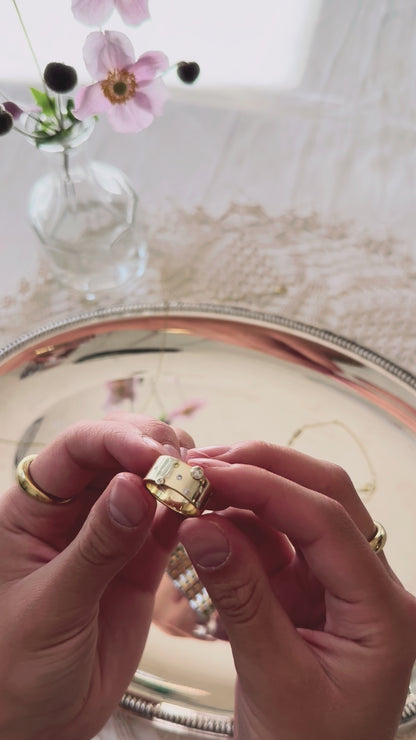 Stone Band 戒指 | 金