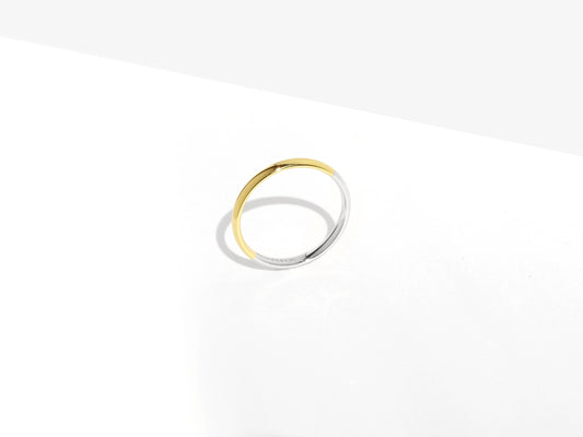 2-Tone Stacking Ring | Gold