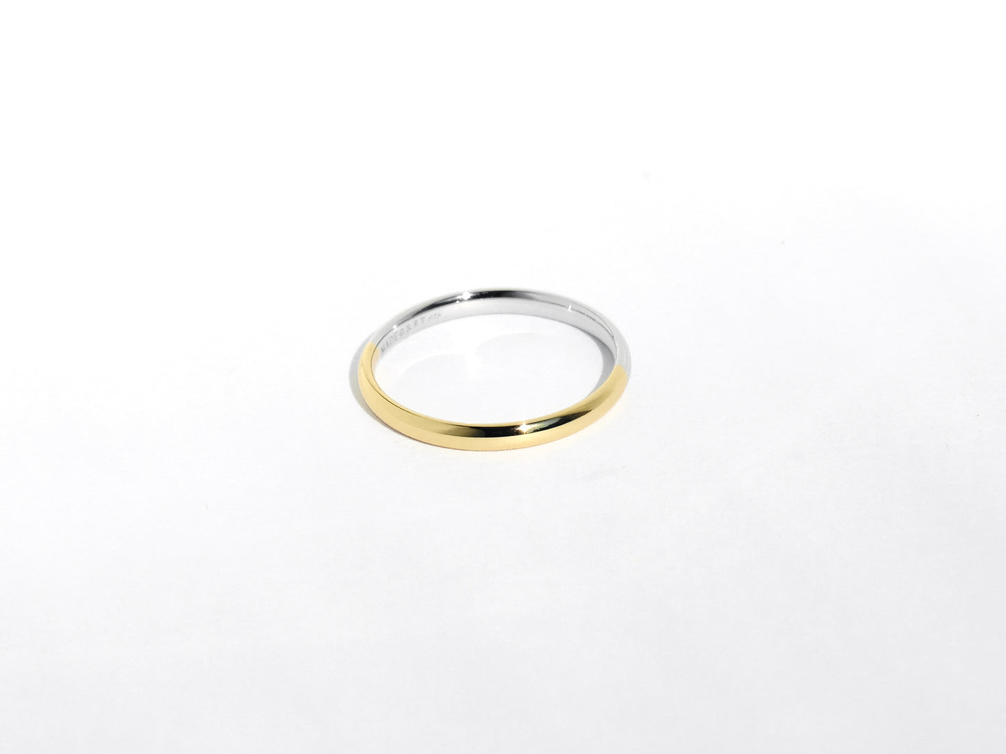 2-Tone Stacking Ring | Gold