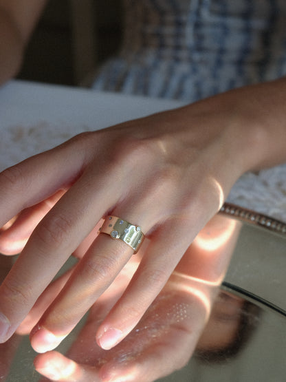 Stone Band 戒指 | 金