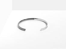 Load image into Gallery viewer, 2-Tone Minimal Cuff Bracelet | Grey
