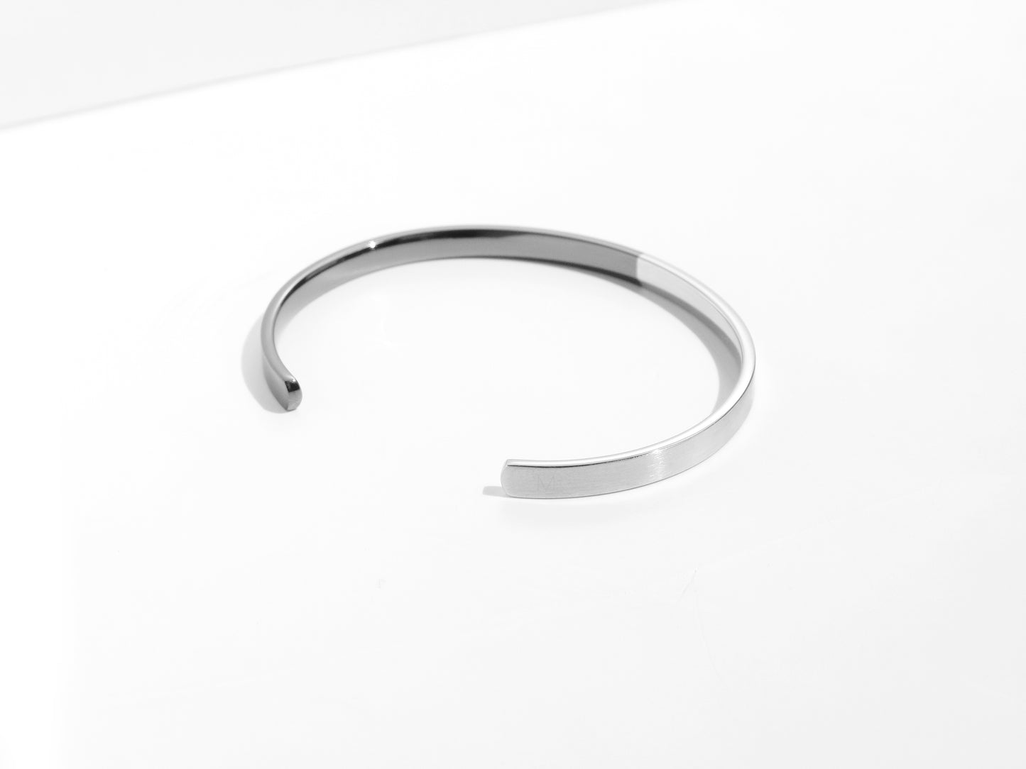 2-Tone Minimal Cuff Bracelet | Grey