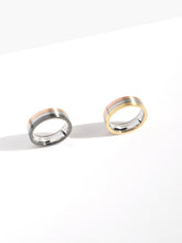 Load image into Gallery viewer, Linear 3-Tone Ring | Gold

