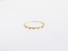 Load image into Gallery viewer, Mini 5-Stone Ring | Gold Rainbow
