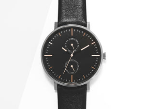 灰 x 玫瑰金色 MG002 手錶 | 鋼帶+皮帶套裝