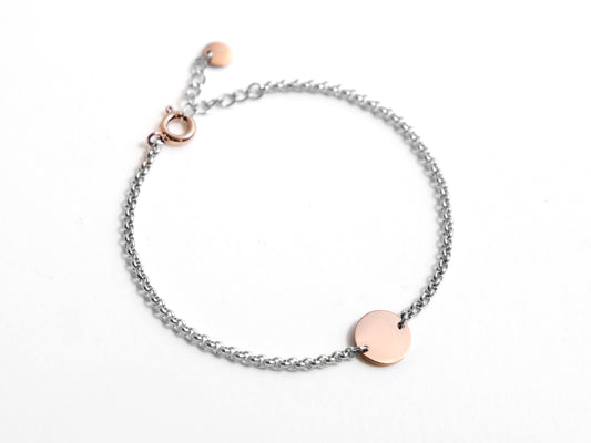 Disc Bracelet | Rose Gold