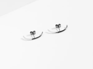 2-Tone Cuff Earrings | Grey