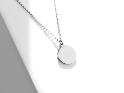 Disc Necklace |  Silver