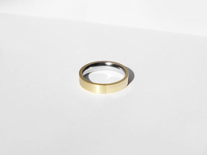Dual Texture Ring | Gold