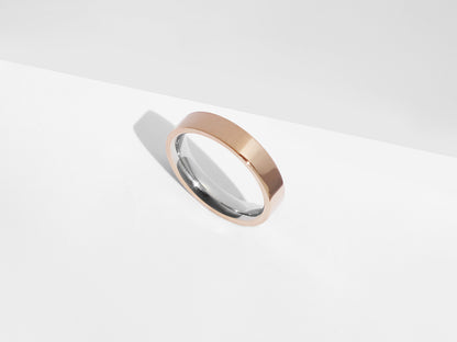 Dual Texture Ring | Rose Gold