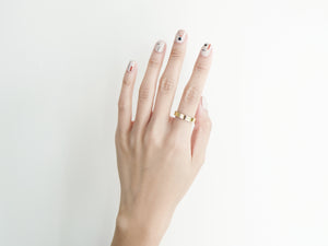 Dual Texture Ring | Gold