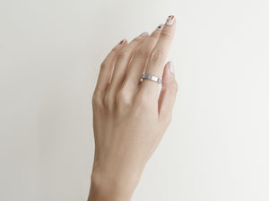 Dual Texture Ring | Silver