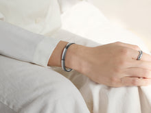 Load image into Gallery viewer, Linear Cuff Bracelet | Grey
