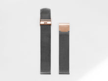 Load image into Gallery viewer, MG003 Max+ Mesh Watch Strap | Grey x Rose Gold
