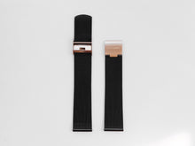 Load image into Gallery viewer, MG002 Mesh Watch Strap | Black x Rose Gold
