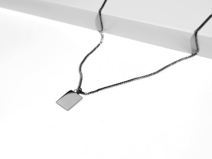 Rectangle Necklace | Grey