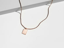Load image into Gallery viewer, Rectangle Necklace | Rose Gold
