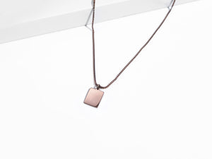 Rectangle Necklace | Bronze