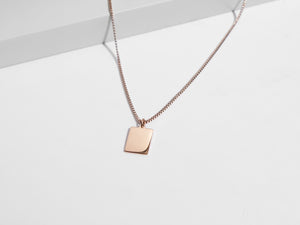 Rectangle Necklace | Rose Gold