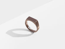 Load image into Gallery viewer, Dual Texture Signet Ring | Bronze
