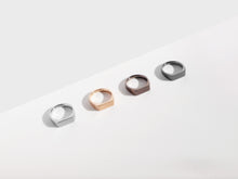 Load image into Gallery viewer, Dual Texture Signet Ring | Rose Gold
