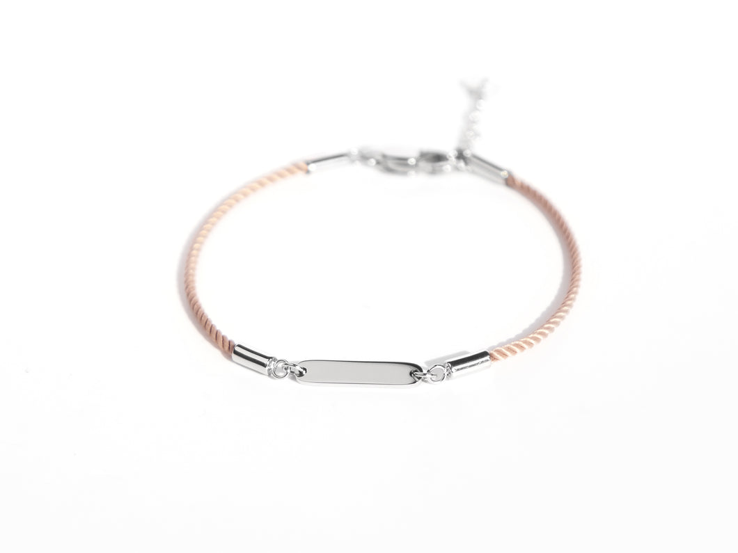 Bar String Bracelet | Tan
